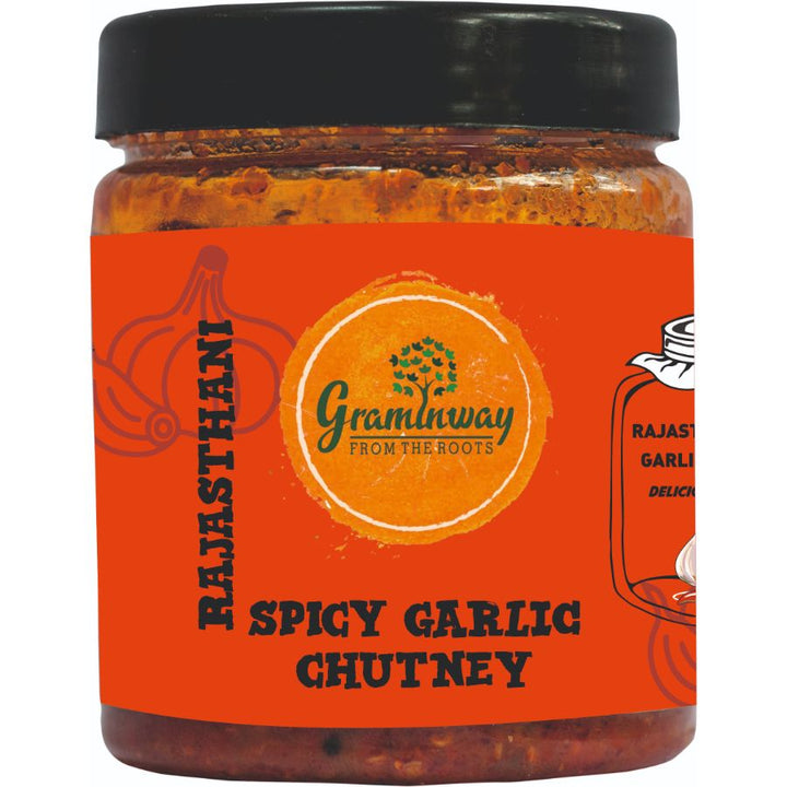 Rajasthani Garlic Chutney | Spicy & Pungent Flavour |Sourced Locally | Bottle of 200 GM