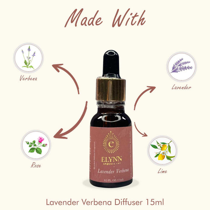 Lavender Verbena Diffuser Oil | Sweet Citrus Musky Fragrance | 15 ML