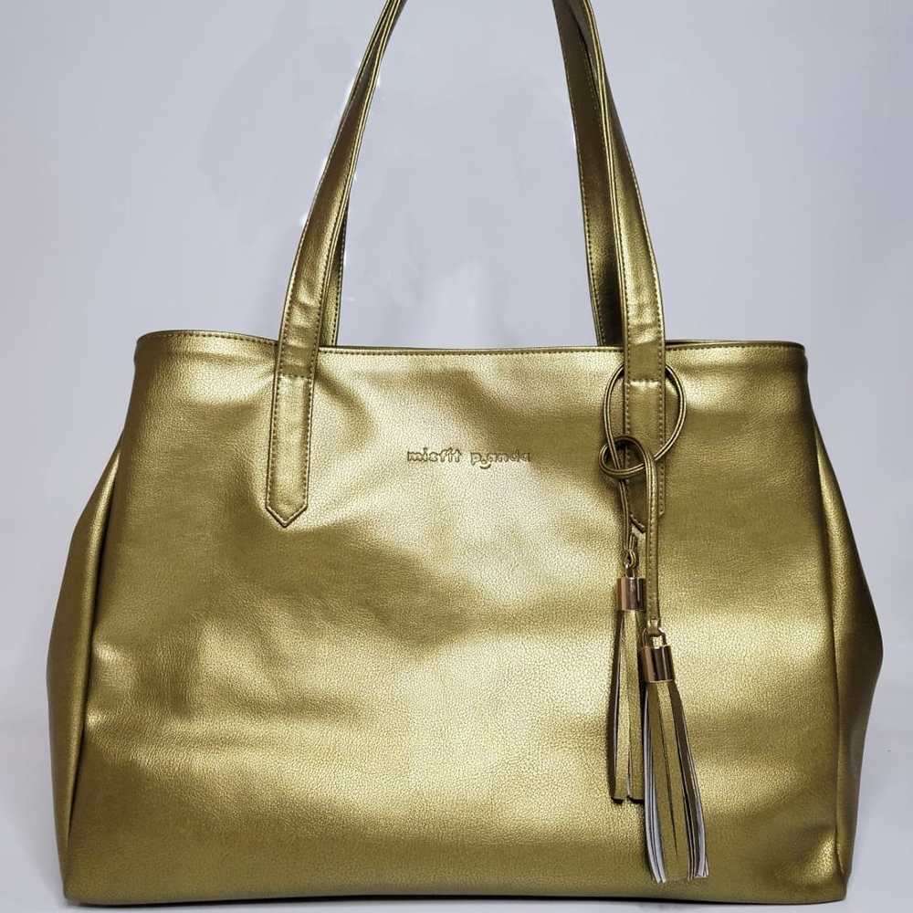 Golden Coloured Tote Bag | Carry Sustainability in Parties by Your Side | Vegan