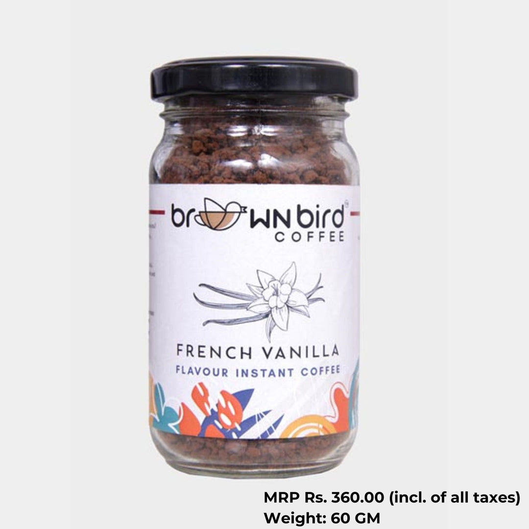 French Vanilla Instant Flavoured Coffee | Medium Roast | Strongly Aromatic