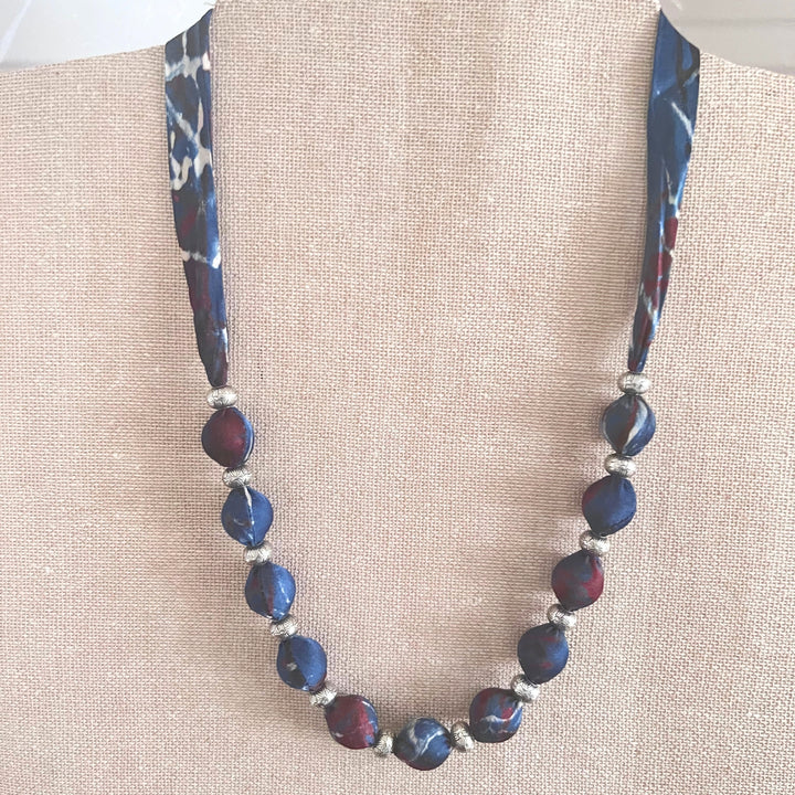 Indigo Blue Neck Jewelry | Chain of Beads | Aesthetically Designed and Artistic