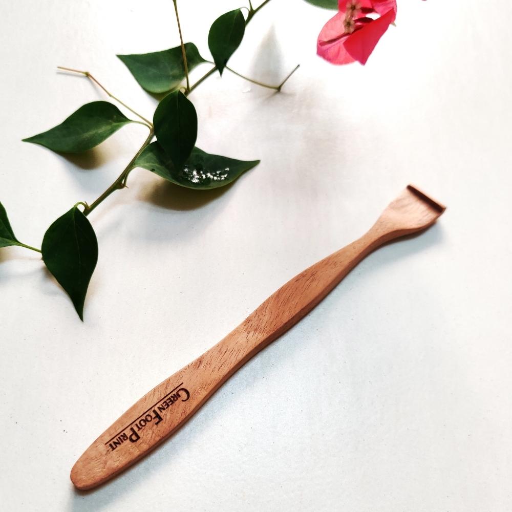 Neem Wood Tongue Cleaner | Handcrafted | Eco Friendly | Pack Of 1