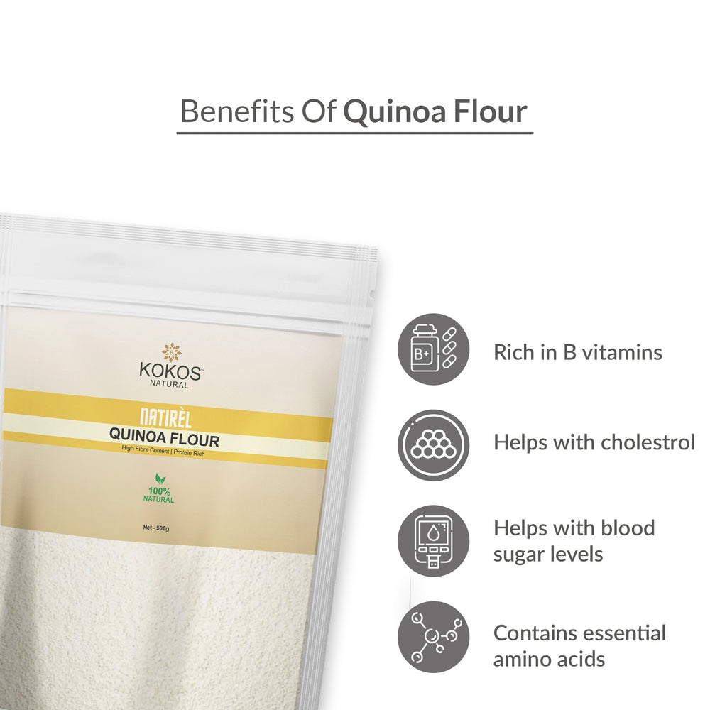 Quinoa Flour | White Flour Alternative | Gluten Free-High Fibre-Protein Rich | 500 GM