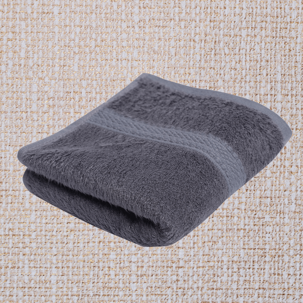 Face Towel | Bamboo Fabric | Soft | Moisture Absorbent | Pack of 2 | Off White & Grey