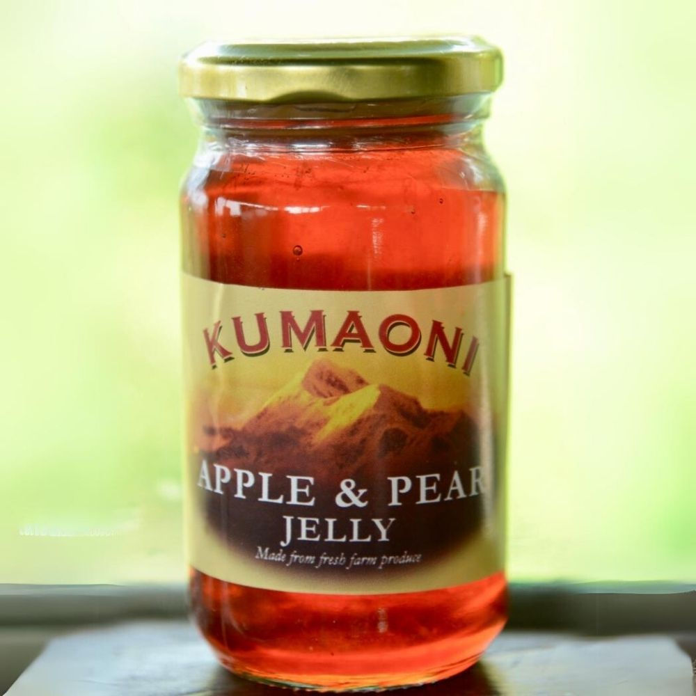 Apple and Pear Jelly | Organic | Sweet Flavour with Tanginess | 250 GM Bottle | Freshly Picked Fruits from Himalayan Farms | Delicious 