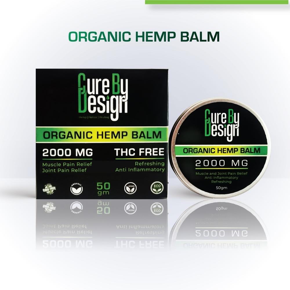  Plant Based Organic Hemp Balm For Fast Pain Relief | 50 GM