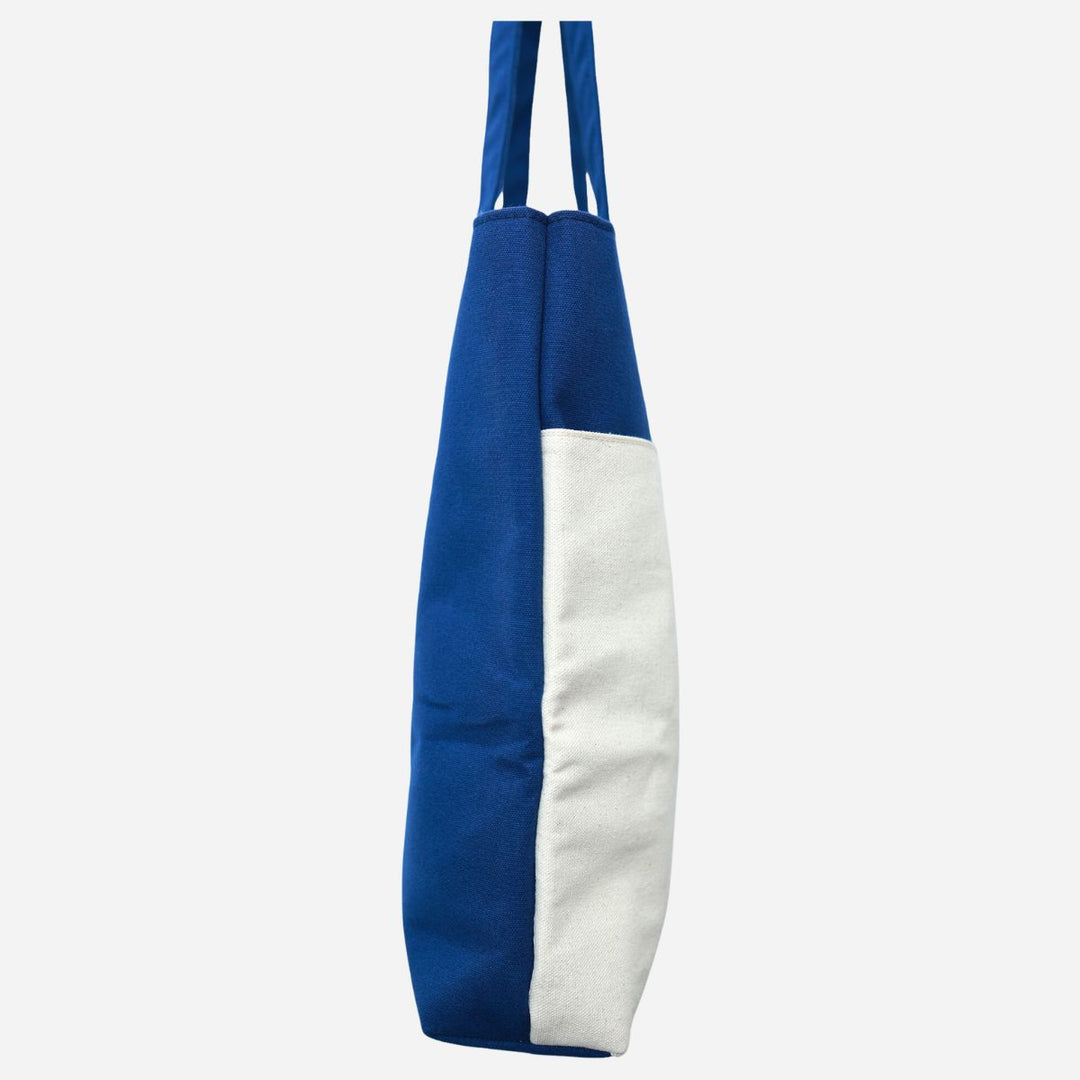 Dual Shade Shopper Tote Bag | Cotton Canvas | Hand-Crafted | Sustainable