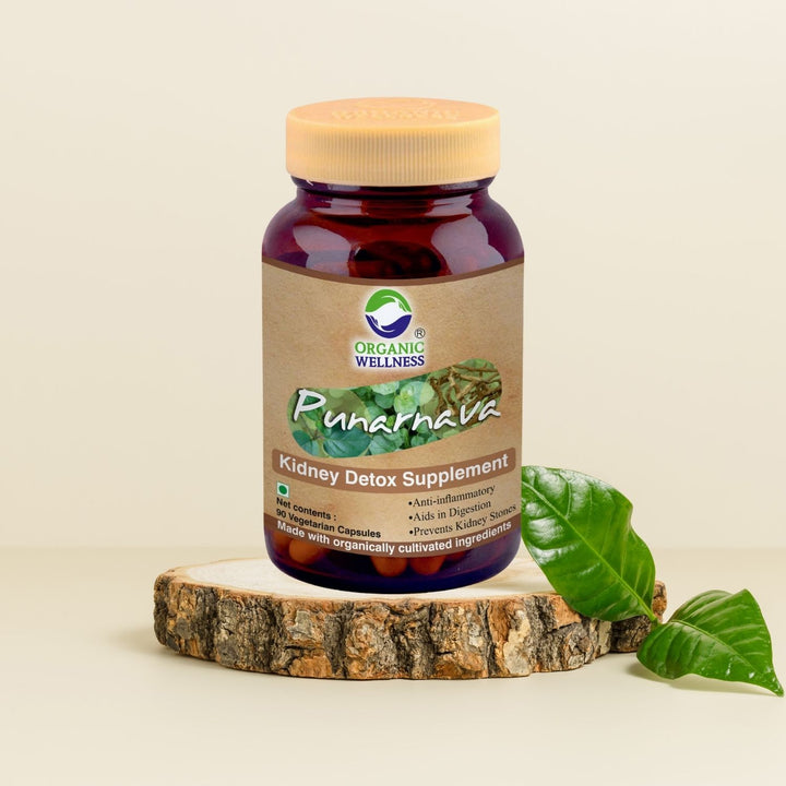 Punarnava Supplements | Certified Organic | 100 % Vegan | Anti-Inflammatory | Kidney Detox  | 90 Capsules