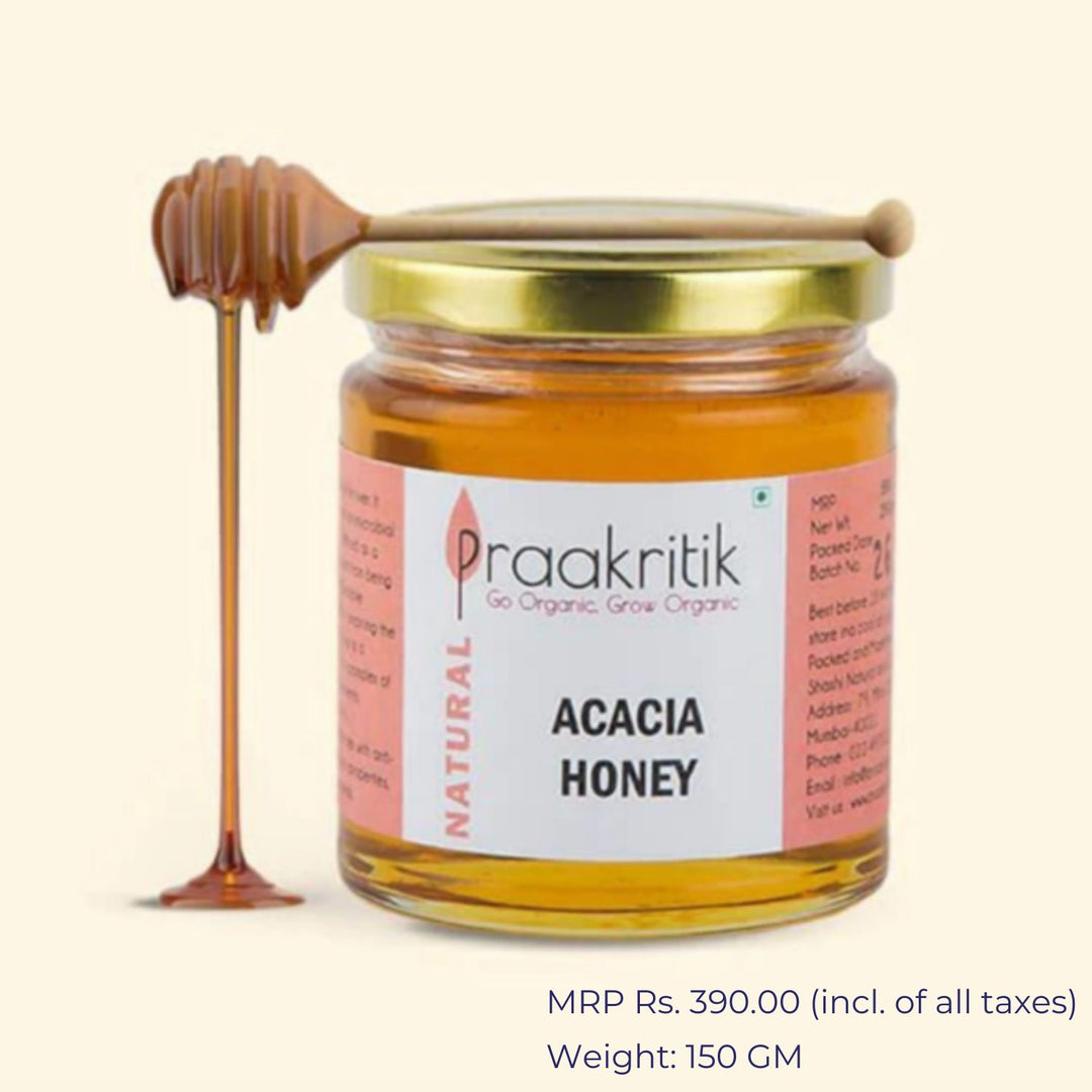 Acacia Honey | 100 % Pure, Raw & Natural | Antibacterial | Certified Organic