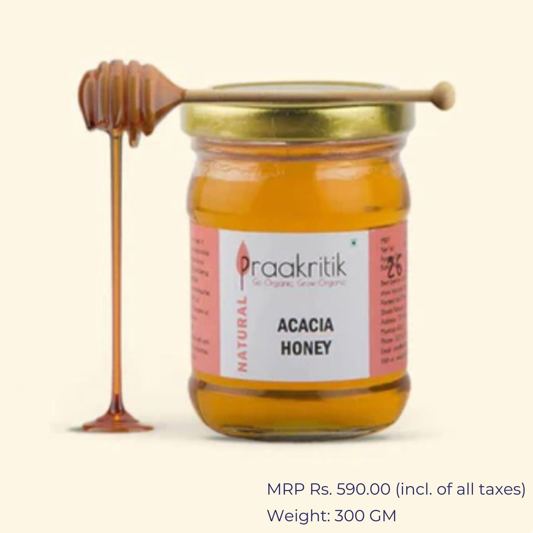 Acacia Honey | 100 % Pure, Raw & Natural | Antibacterial | Certified Organic