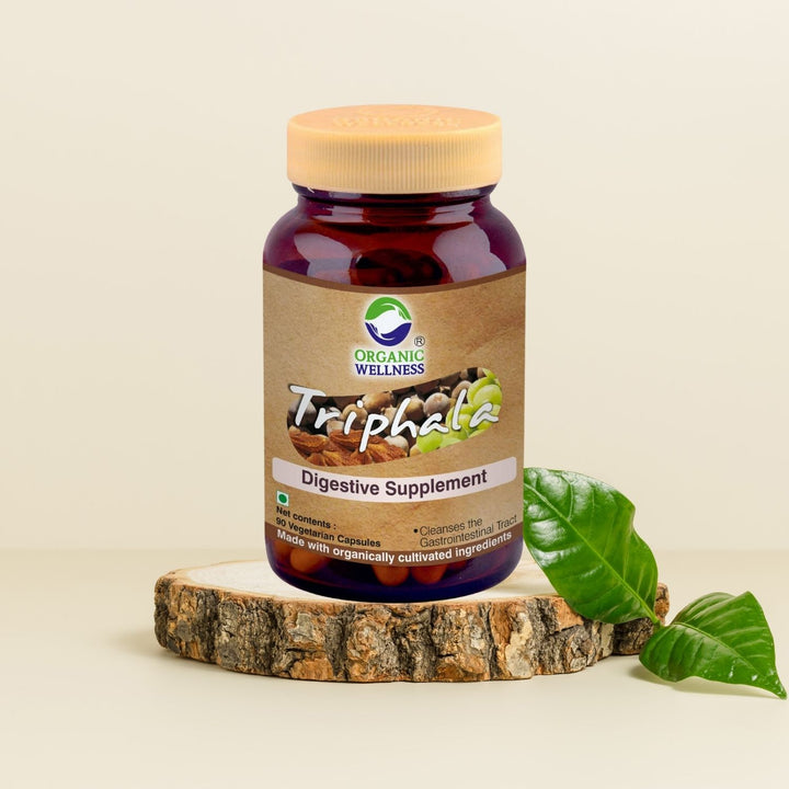 Triphala | Digestive Wellness Supplements | Certified Organic | 100 % Vegan | Detox Intestine | 90 Capsules