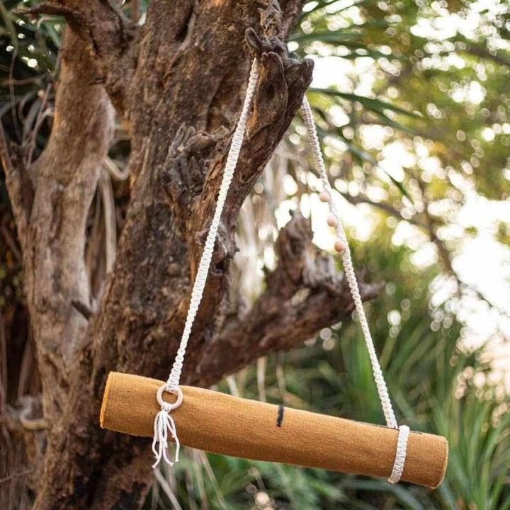 Yoga Mat Carrier Straps Hand-Crafted with Macrame Cotton 