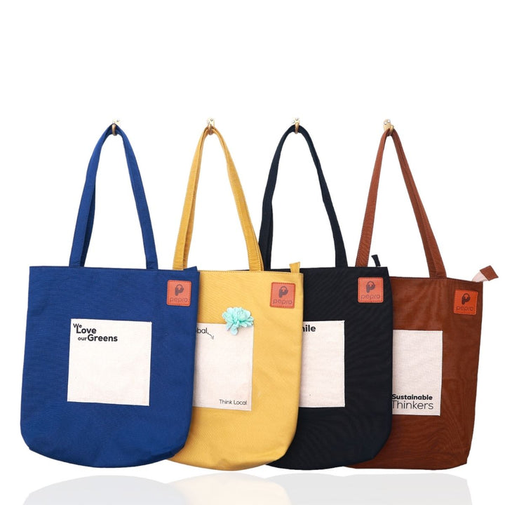 Gadgets Safe Tote Bag | Cotton | Utility | Spacious | Padded | Everyday Bag | "Impromptu"