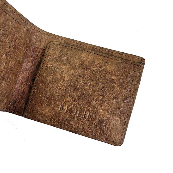 Olive Slim Wallet | Made of Compostable Coconut Leather | Vegan | Natural Dye