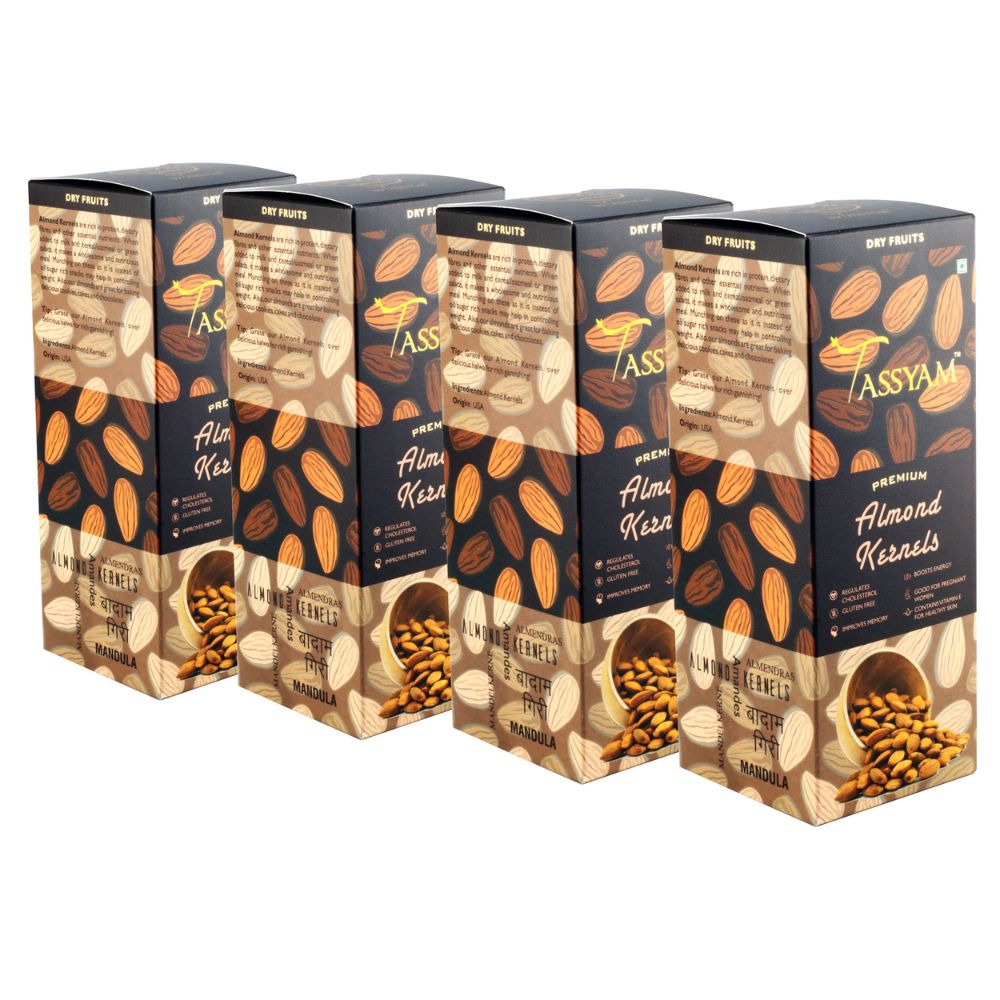 Premium Raw Almonds | Badam Giri | Healthy Dry Fruits | 250 GM