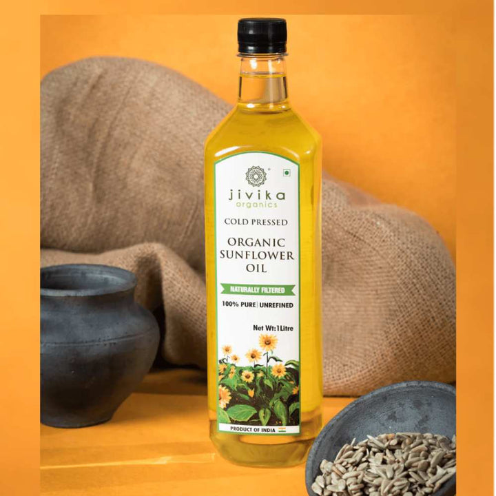 Sunflower Oil | Mineral Treasure | Organic | Wooden Cold Press | Unrefined | Pet Bottle of 1 L