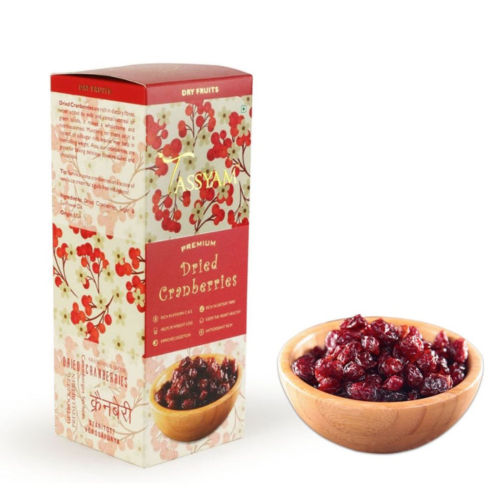 Premium Dried Cranberries | Antioxidants Rich | Healthy Dry Fruits | 250 GM