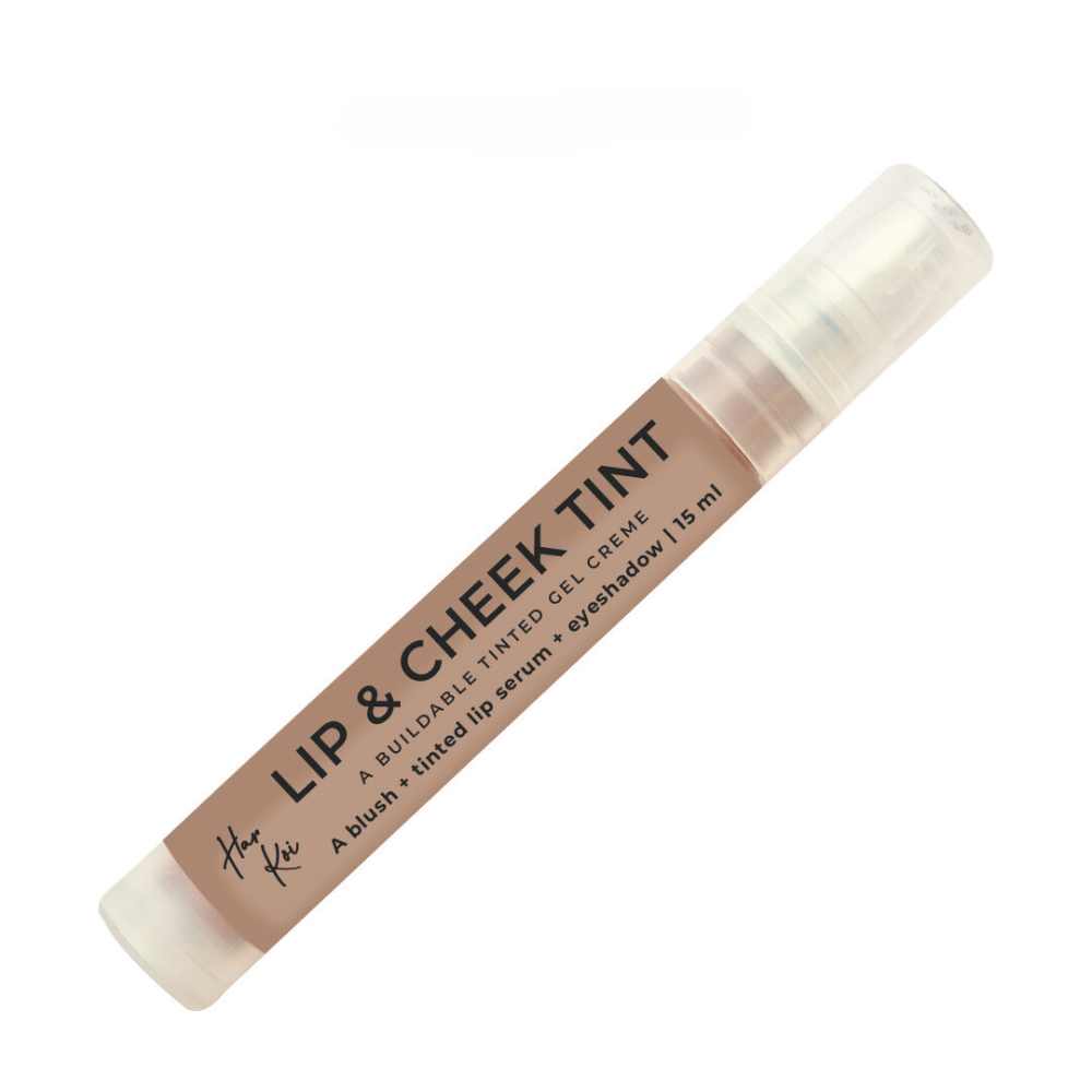 Lip & Cheek Tint Gel | Milky Brown | 3-in-1 | Blush- Gloss- Eyeshadow | Dewy Finish | 15 ML