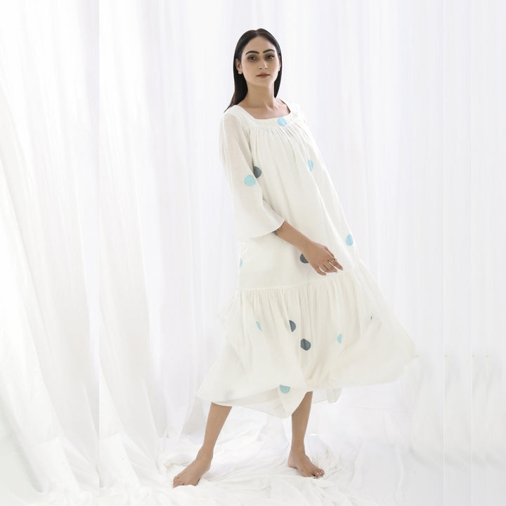 Women Maxi Dress | Minimalist Design | Comfy Day Wear | Pristine White