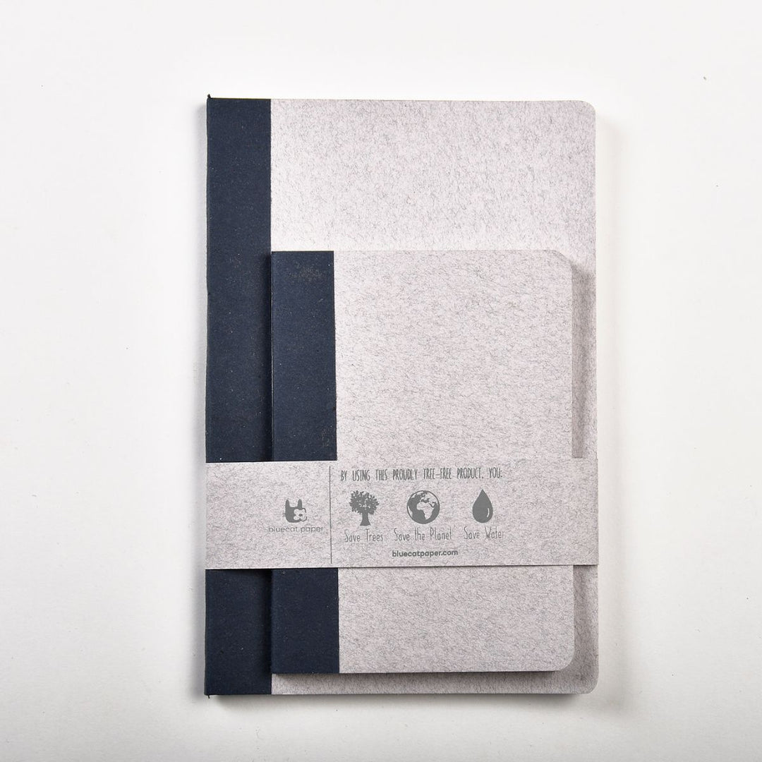 Grey Unruled Note Book | 100 % Tree-Free Paper | Sustainable | Set Of 2