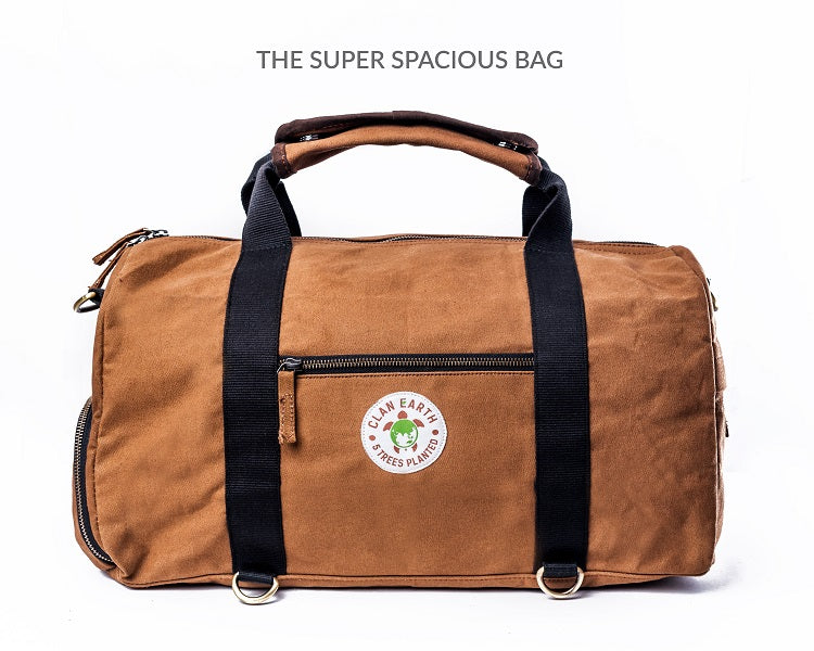 Rhino Duffel Bag | Classic Style & Multi-Functional | Handcrafted in Kolkata