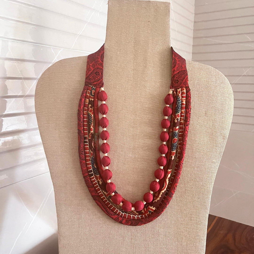 Maroon Necklace For Women | Artistic And Ethnic | Festive Apt | Hand Crafted