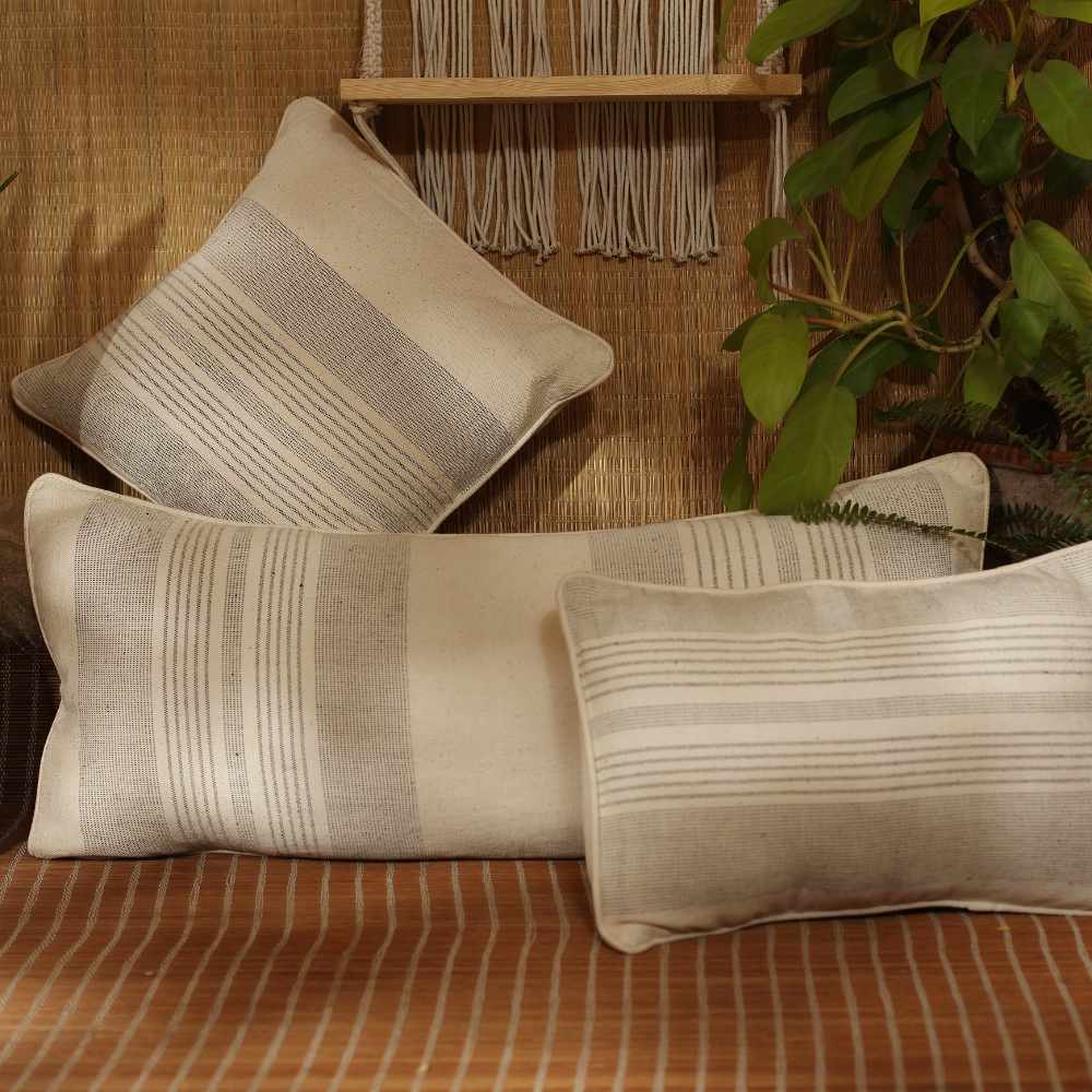 Lumbar Cushion Cover | Hand-Woven | Medium | 14" x 34"