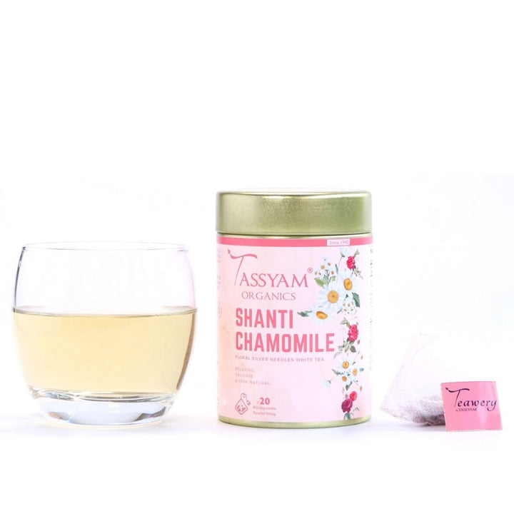 Shanti Chamomile White Tea | Relaxing & Delicate | Natural | 20 Tea Bags