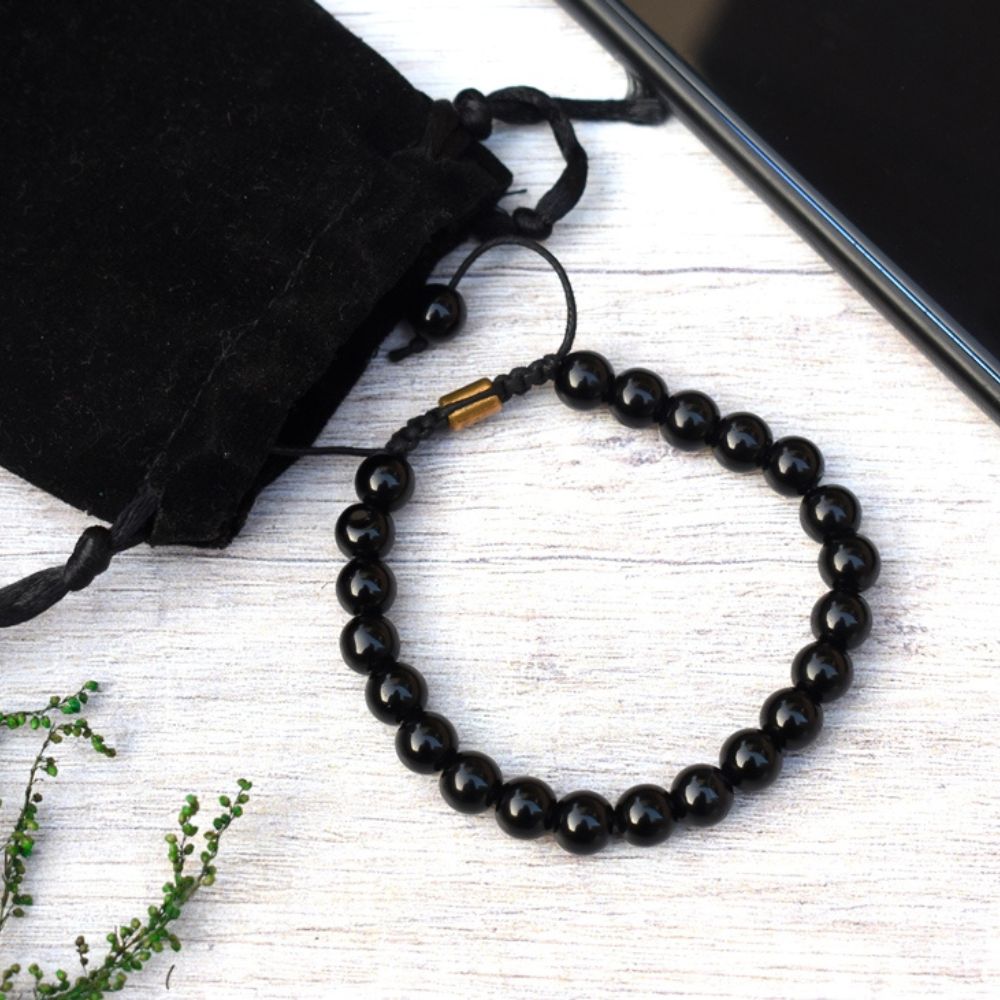 Black Onyx Bracelet | Semi Precious Stones | Proetection from Negativity | Grounding