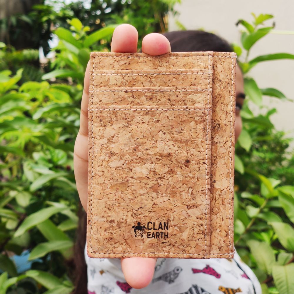 Minimal Card Case | Unisex | Cork | Secured And Easy Carry