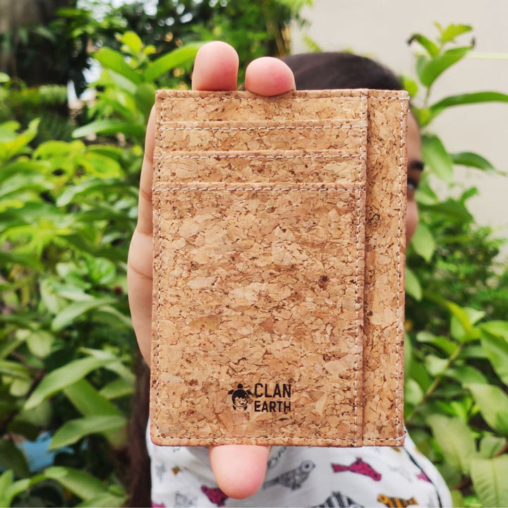 Minimal Card Case | Unisex | Cork | Secured And Easy Carry