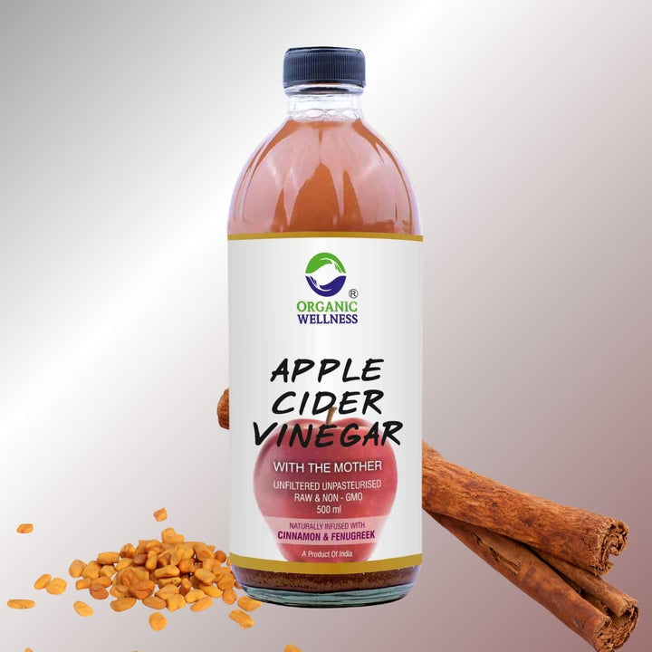 Apple Cider Vinegar with Mother, Cinnamon & Fenugreek | Organic | 500 ML