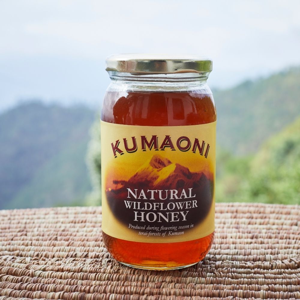 Natural Wildflower Honey | Pure & Raw | Cruelty Free | Himalayan Produce | 250 ML Bottle 