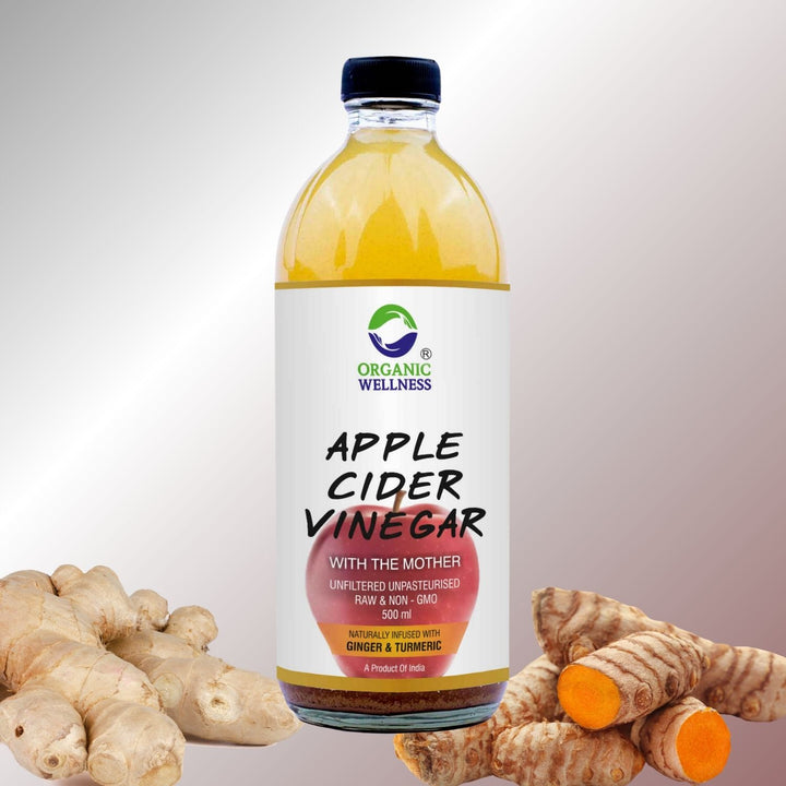 Apple Cider Vinegar with Mother, Ginger & Turmeric | Organic & Natural | 500 ML