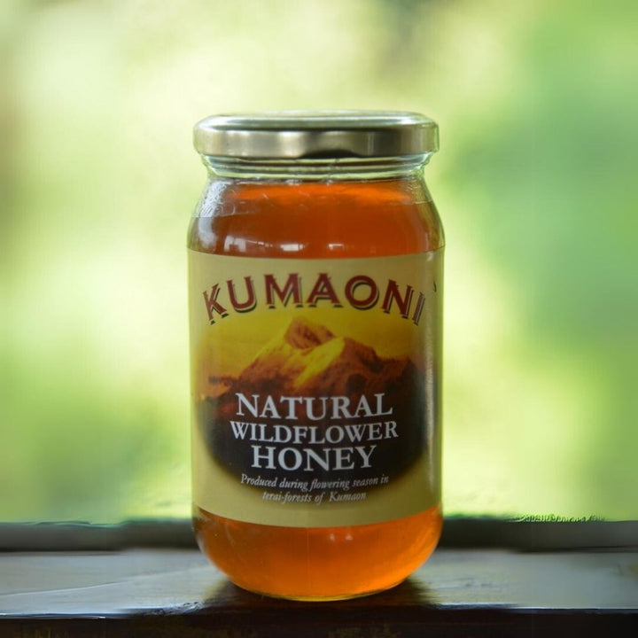 Natural Wildflower Honey | Pure & Raw | Cruelty Free | Himalayan Produce | 250 ML Bottle 