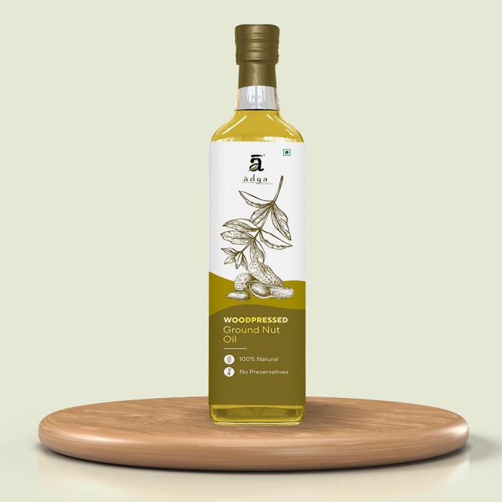  Woodpressed Kachi Ghani Groundnut Oil | 100% Natural | No Preservatives