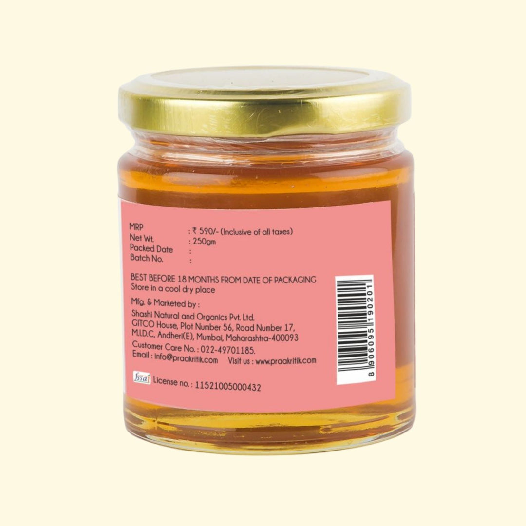 Acacia Honey | 100 % Pure, Raw & Natural | Antibacterial | Certified Organic