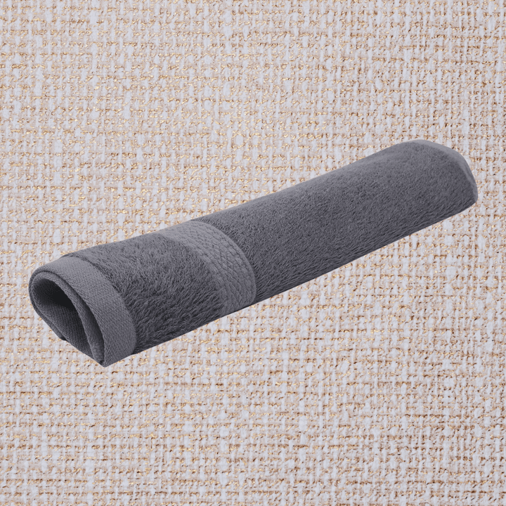 Face Towel | Bamboo Fabric | Soft | Moisture Absorbent | Pack of 2 | Off White & Grey