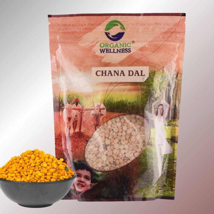 Chana Dal (Split Chickpeas) | 100% Organic & Unpolished | High-Protein | 450 GM