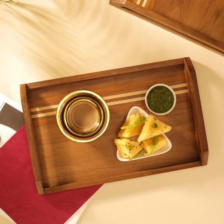 Grado Serving Tray | American Walnut Wood | Hand-Crafted | Medium -13 Inch