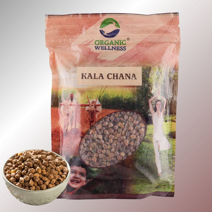 Kala Chana ( Black Chickpeas) | 100% Organic | Plant-Based Protein | 450 GM