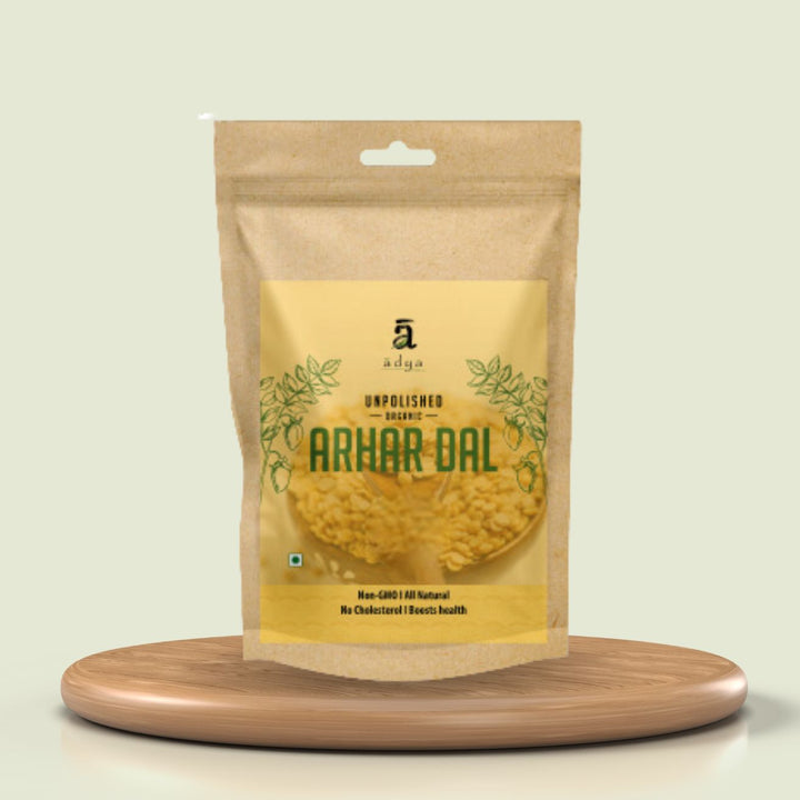 Unpolished Organic Arhar/Toor Dal | High Protein | No Cholesterol | 1 KG