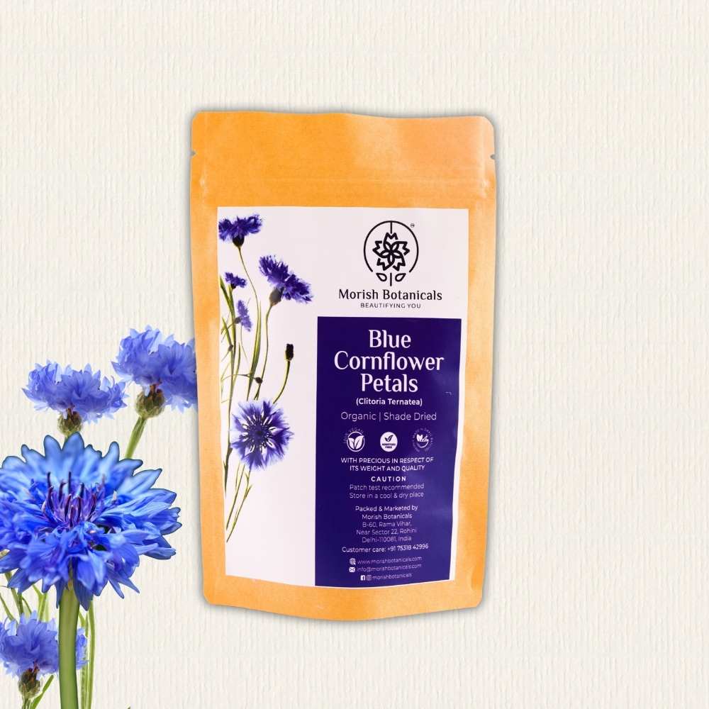 Organic Blue Cornflower | Shadow-Dried | Eye Puffiness | Sensitive Skin | 50 GM