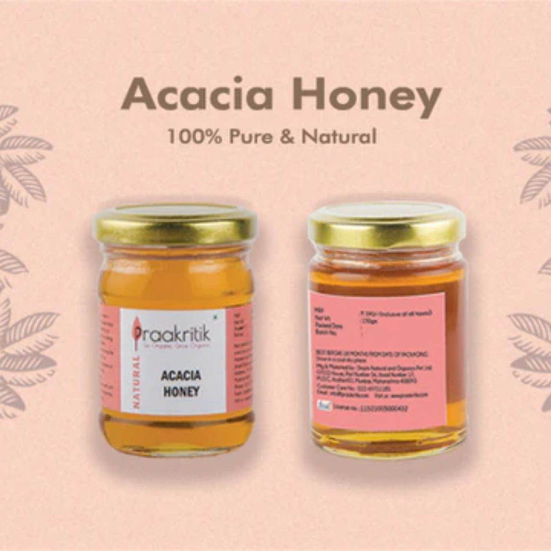 Acacia Honey | 100 % Pure, Raw & Natural | Antibacterial | Certified Organic