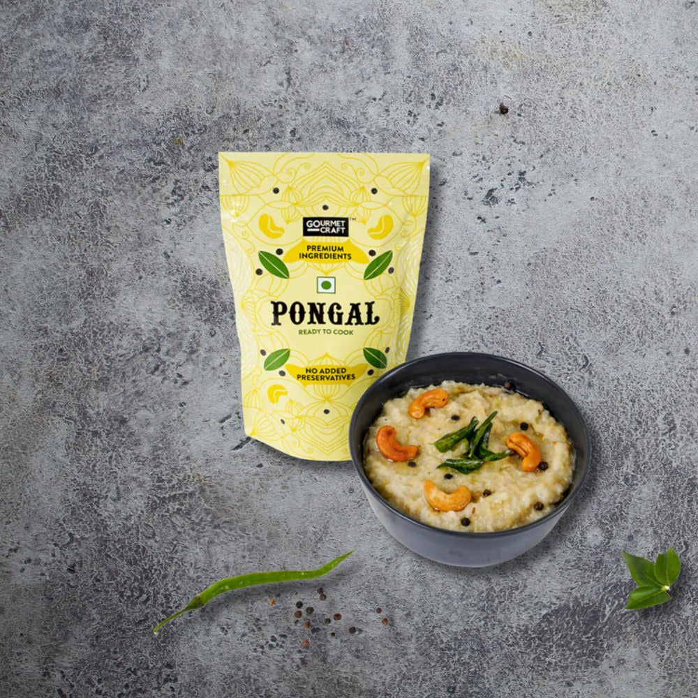 Pongal Mix with Instant Peanut Chutney | Health with Taste | Pouch Pack of 3 | 650 GM