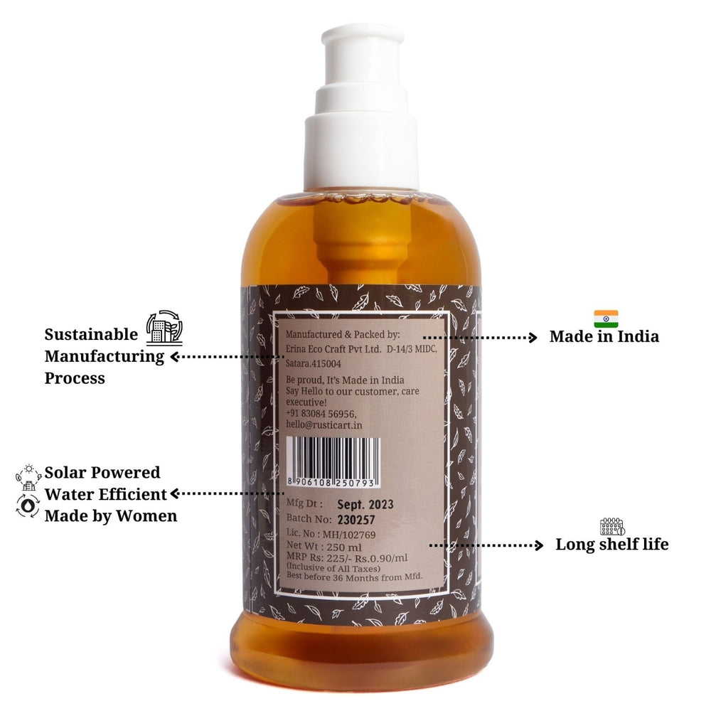 Orange Neem Hand Wash | Free of Harsh Chemicals | Biodegradable | Soft on Skin 