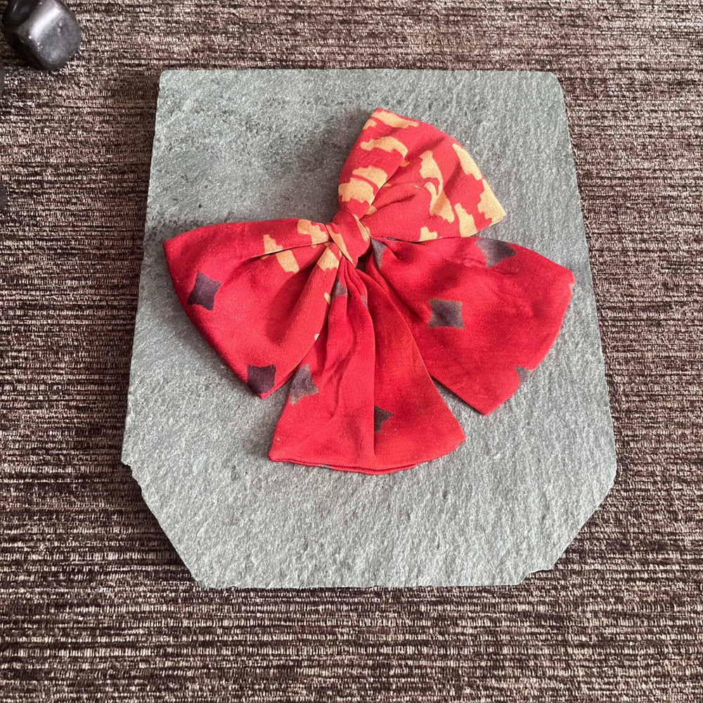 Hair Bow Ribbon Clip For Girls | Hand Crafted | Cute | Peppy | Comfortable