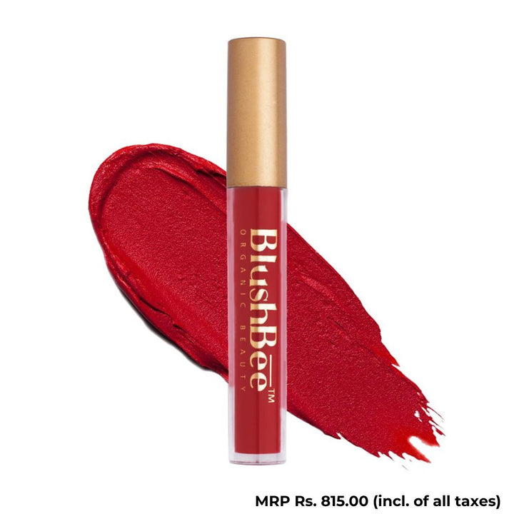 Reddish Maroon Liquid Lipstick | Smudge-Proof | Long-Lasting | Natural | 15 ML