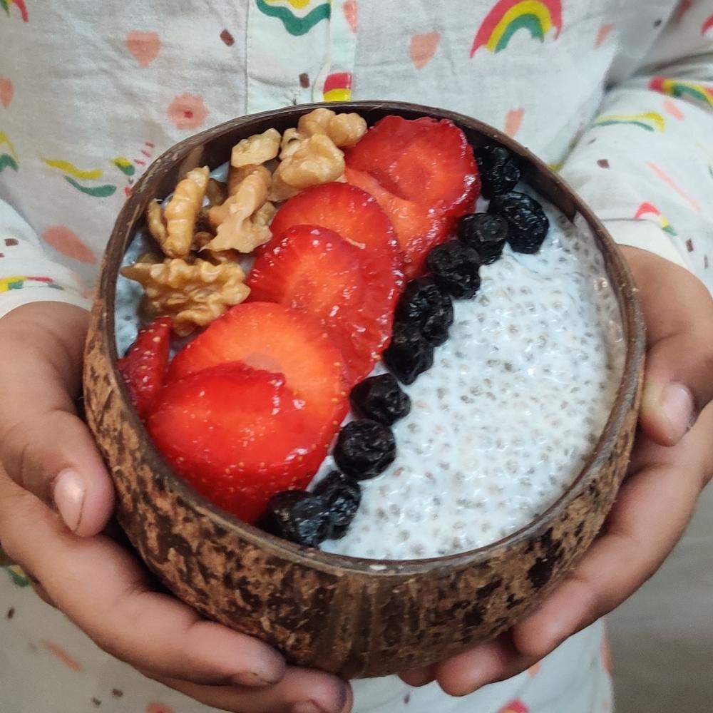 Coconut Shell Bowls | Natural | Handcrafted | Jumbo Bowl | Set Of 4