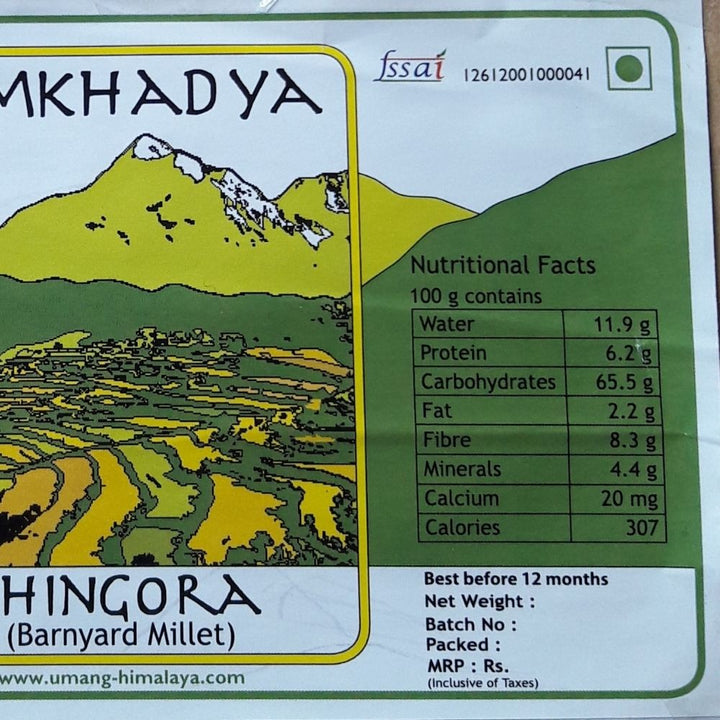 Jhangora / Barnyard Millet | Authentic Himalayan | 100% Natural and Organic | 1 KG